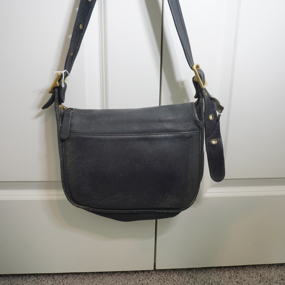 Women's Coach Black Leather Shoulder Bag One Size - Picture 3 of 8